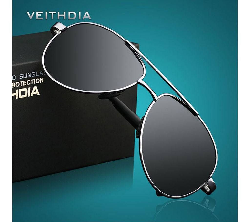 VEITHDIA Brand Designer Mens Polarized Sunglasses with original box
