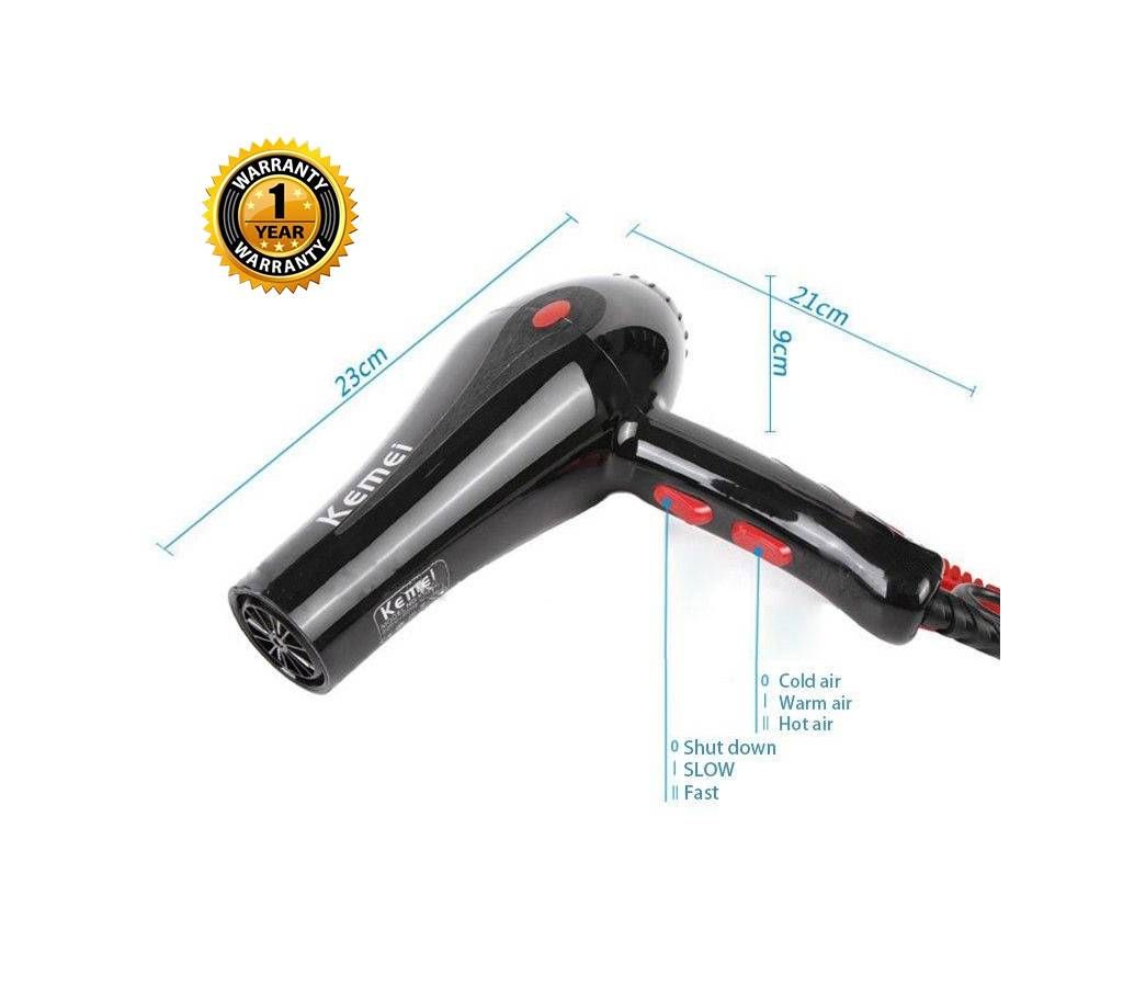 Kemei KM-8860 high-power overheating protection hair dryer