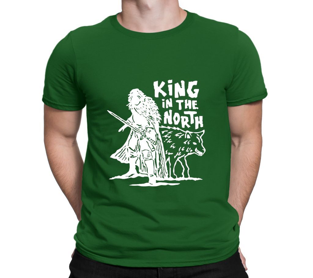Mens King in The North Cotton Round Neck  t-shirt