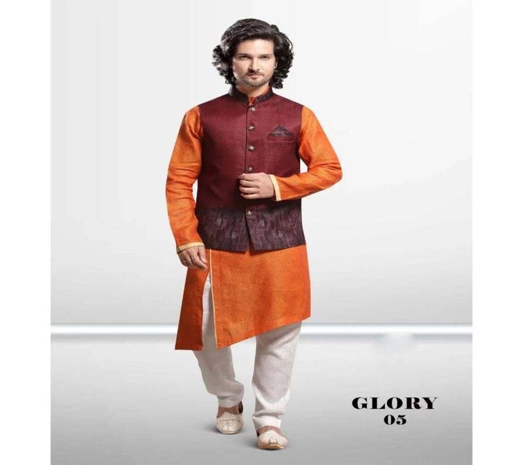 Maroon Fashionable Indian Koti for Men - Glory 05 - NDF