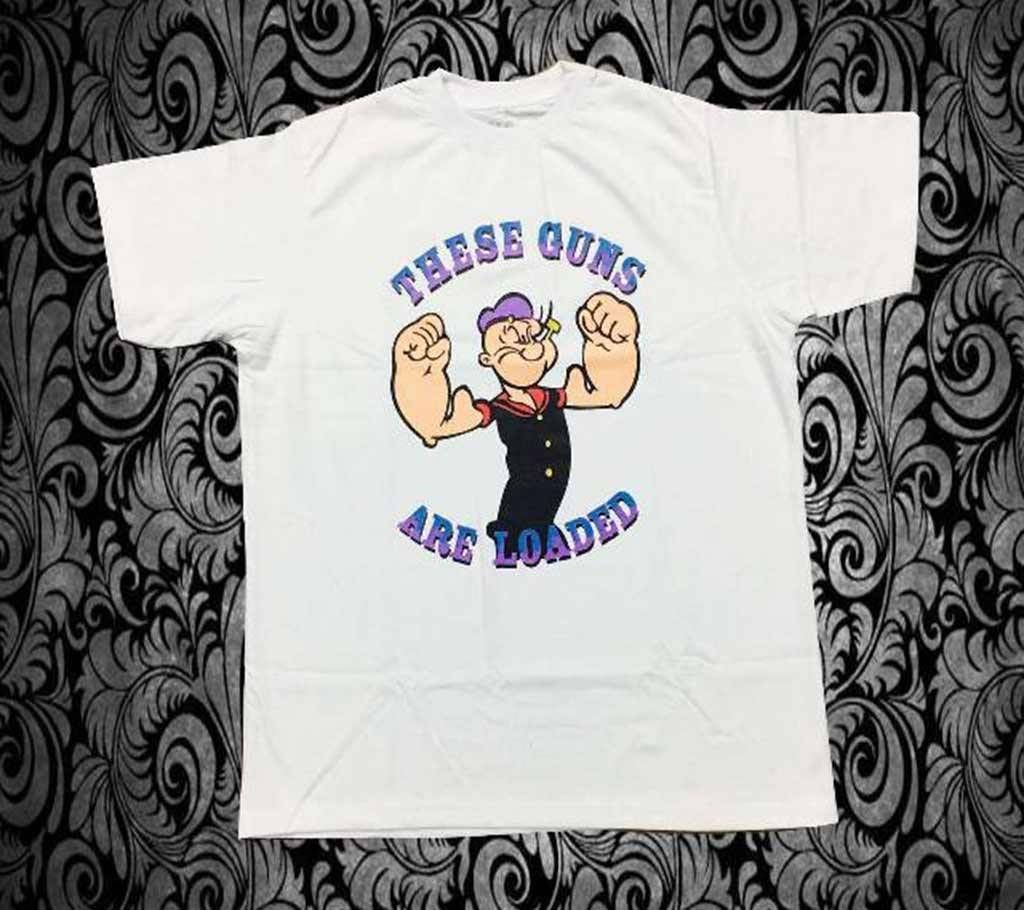 Popeye Gents Half Sleeve Cotton T-shirt 
