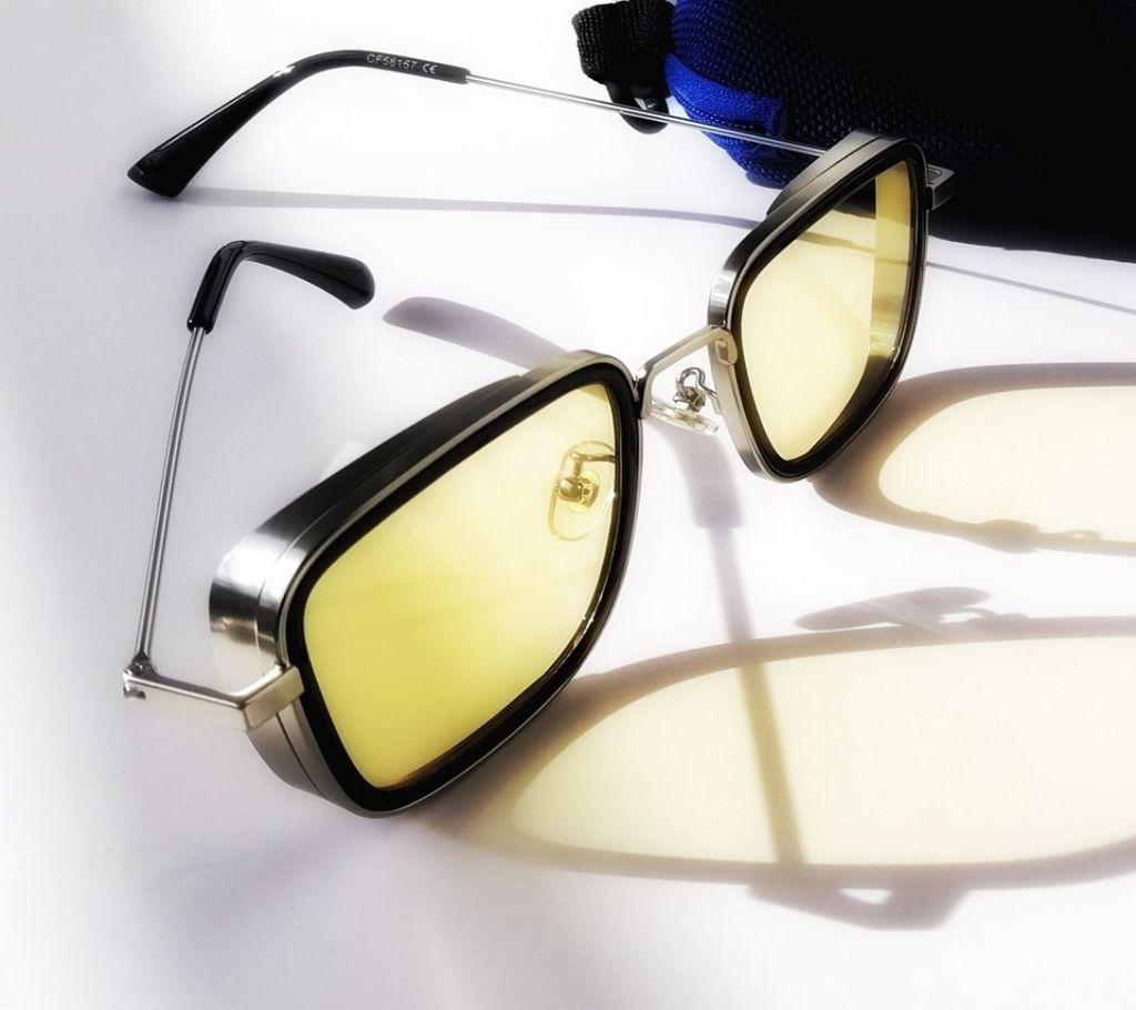 Metal Sunglasses For Men - Yellow 