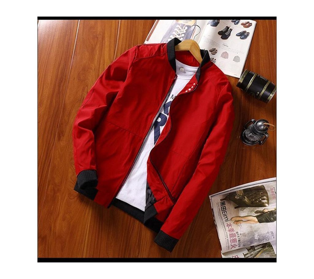Red Stylish Jacket for Men  WE-30  Red  UNQ