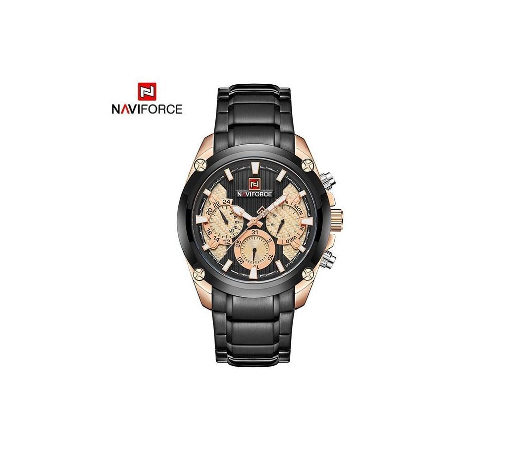 Naviforce Mens metal wrist Watch 