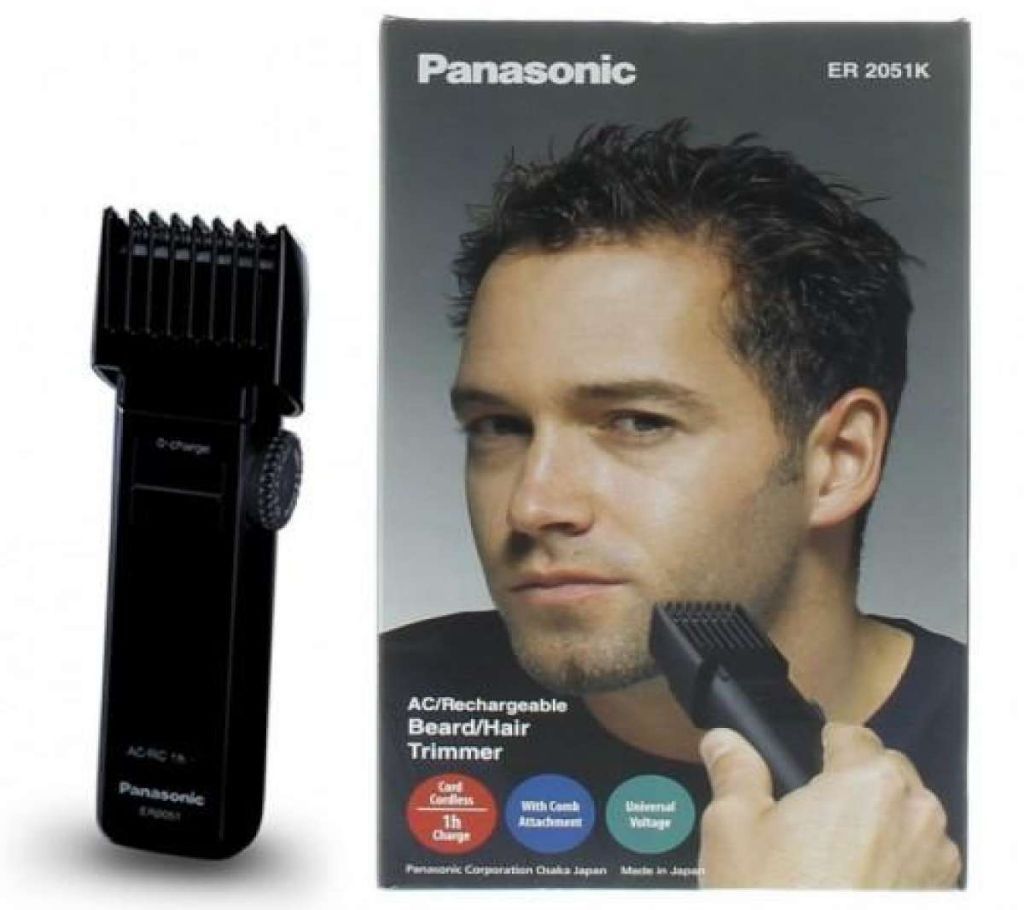 Panasonic ER 2031k Corded & Cordless Trimmer for Men (Black)