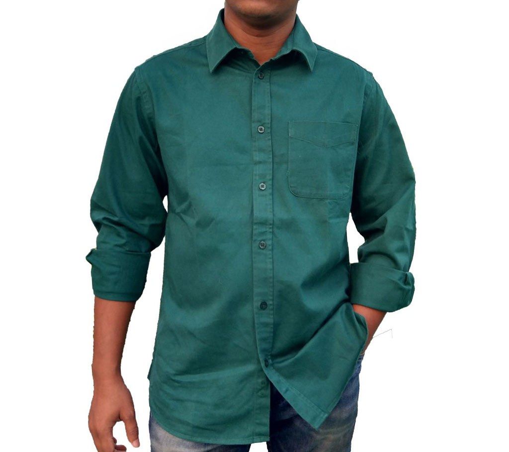 Winter Twill Shirt - Bottle Green