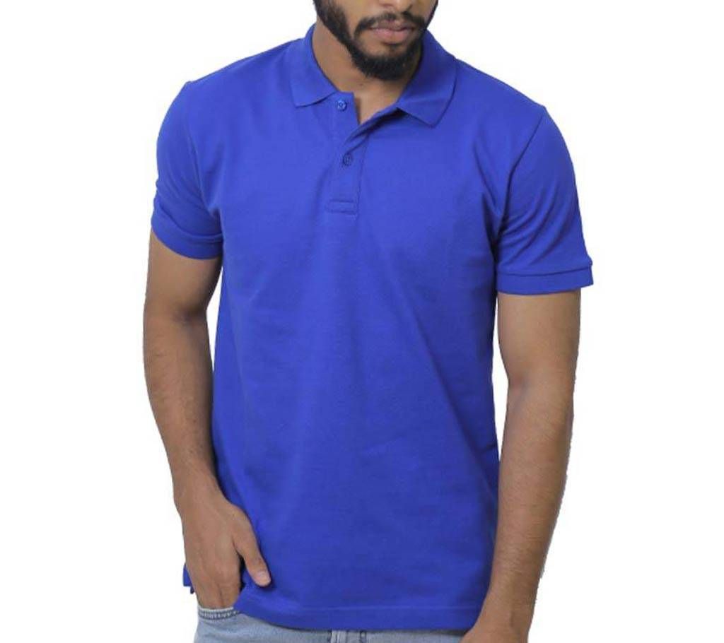 Grameen UNIQLO Dry pique polo shirt (S)_Blue

