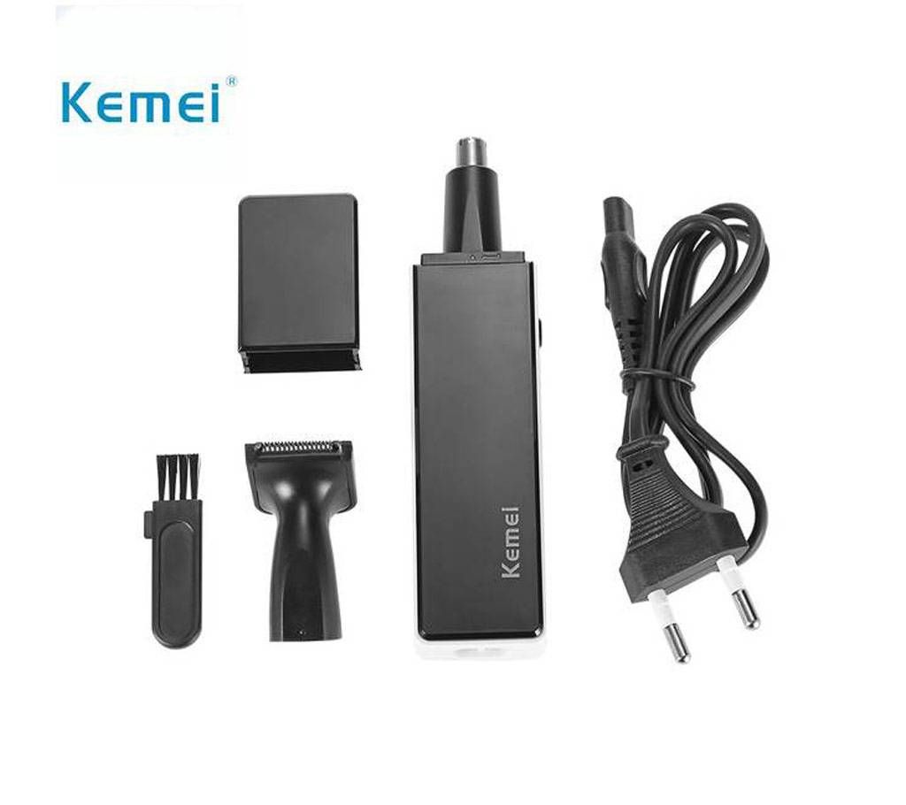 Kemei KM-6672 2 in 1 Rechargeable Nose Beard Hair Trimmers