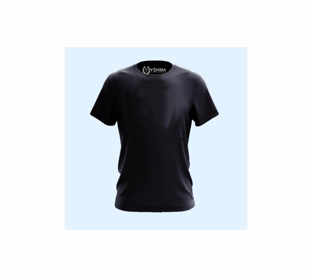 Simple Black Plain T-shirt