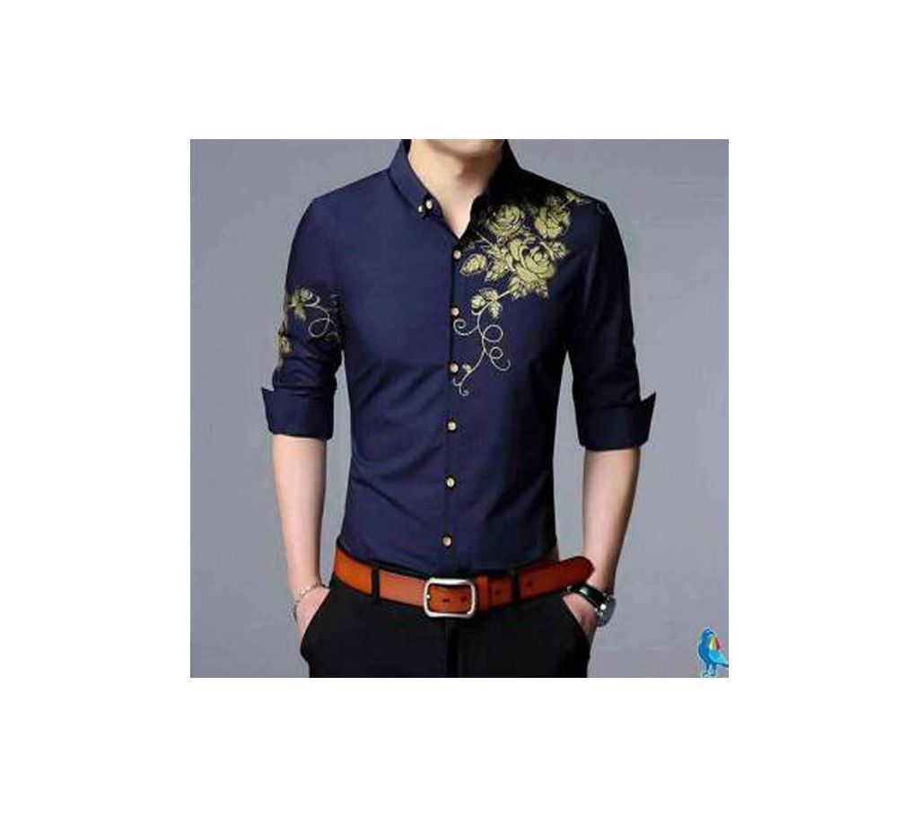 Navy Blue Casual Shirt