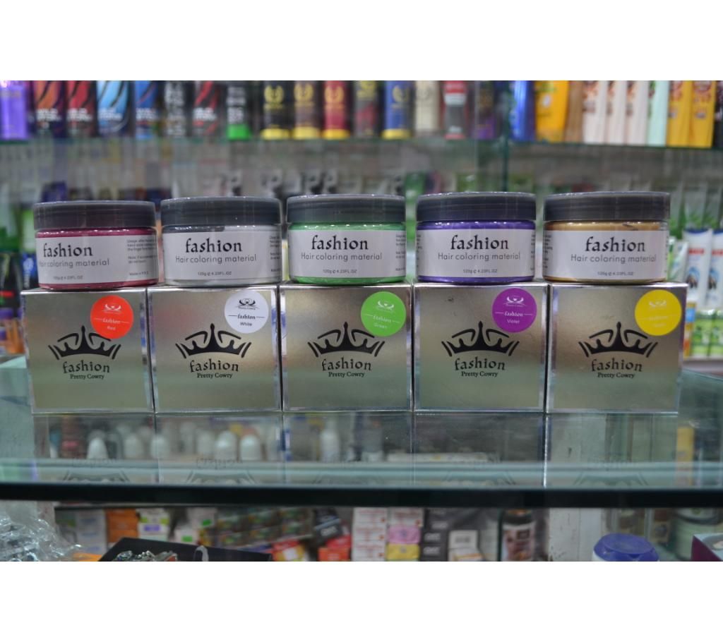 Hair color wax