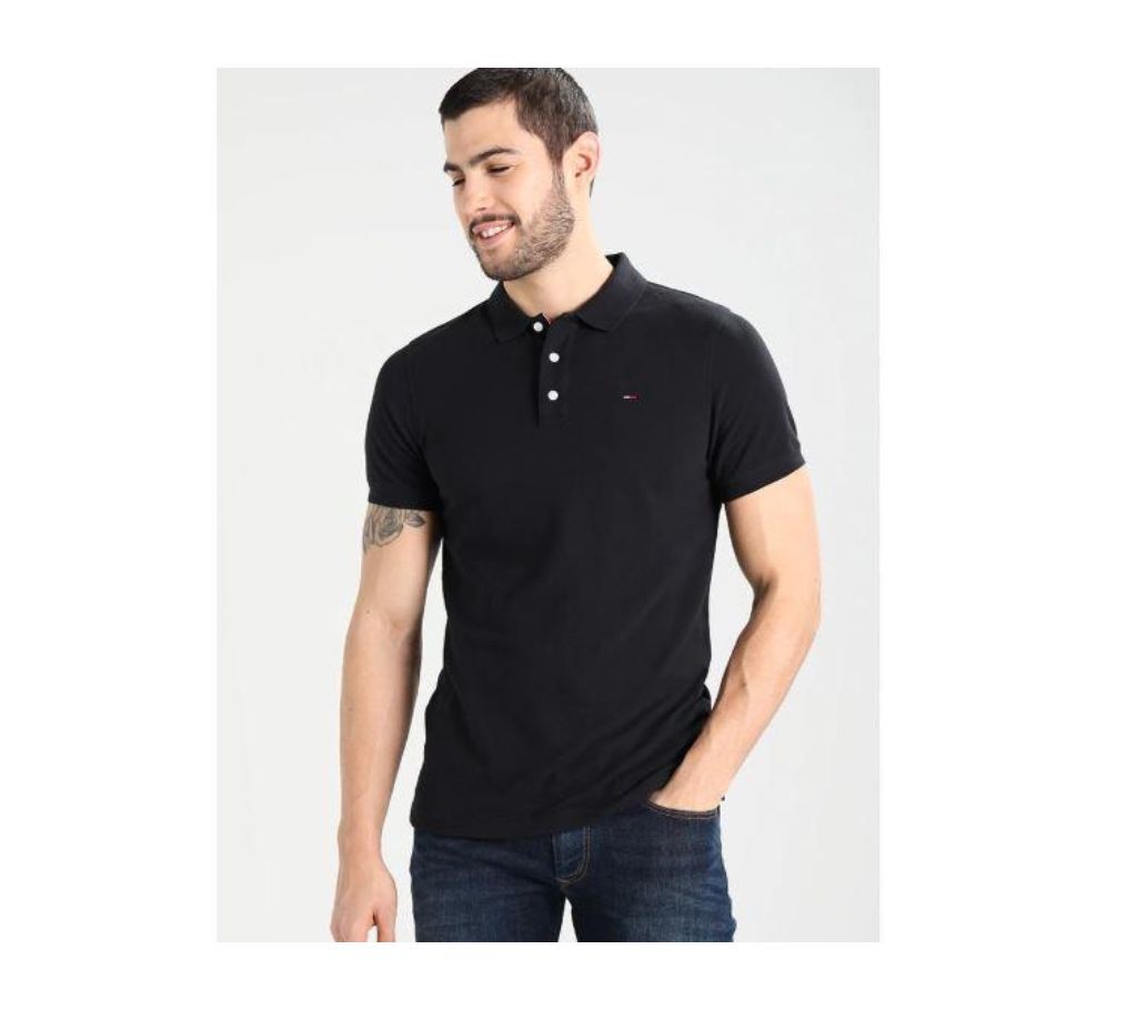 Black Tommy Slim Fit - Polo shirt