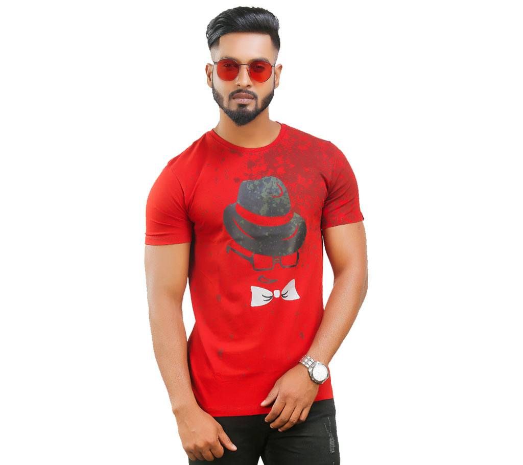 Mens Cotton Half Sleeve Casual T Shirt D131