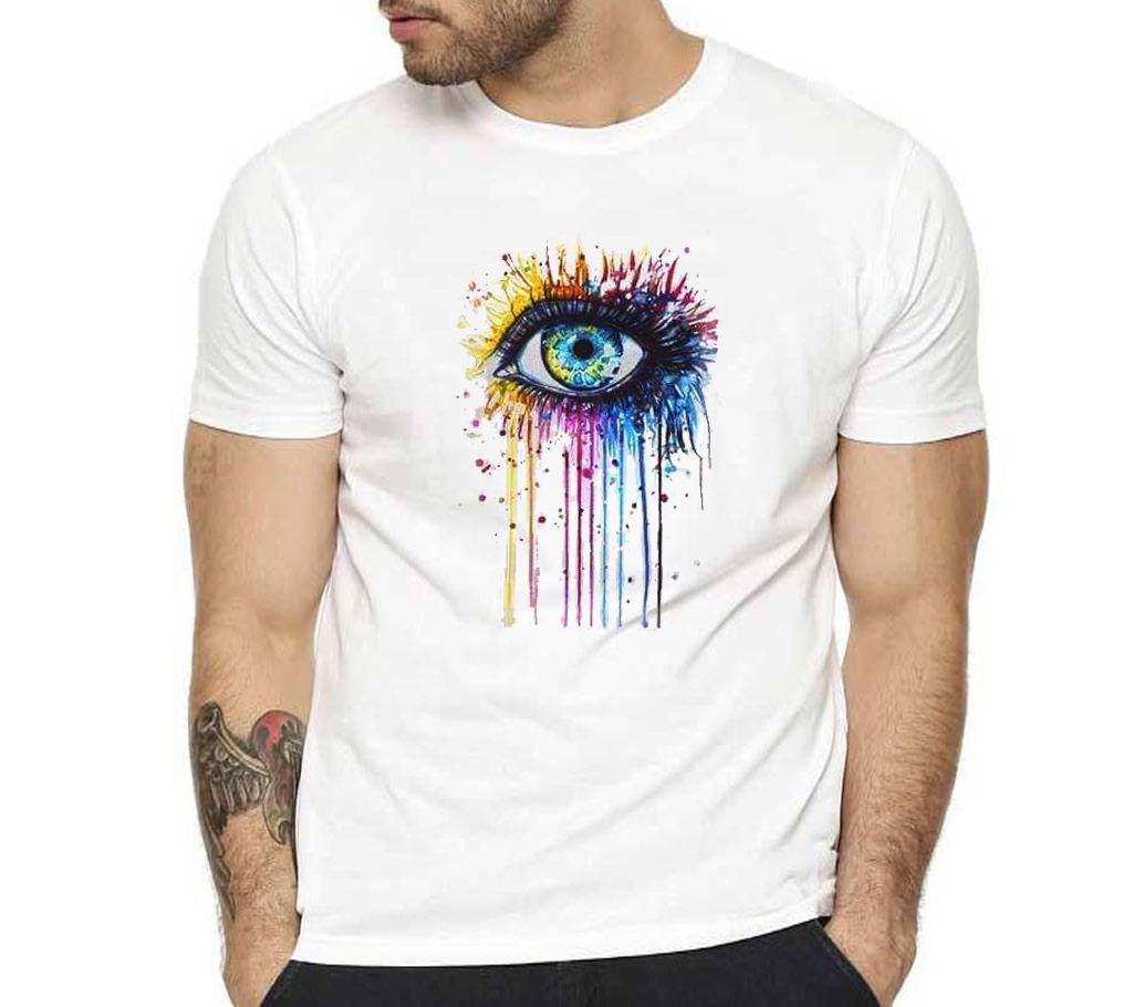 Eye  Half sleeve Cotton T-shirt 