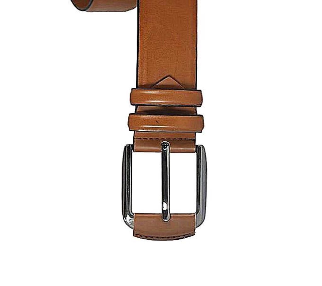 Brown Leather Belt For Men-CSB-224