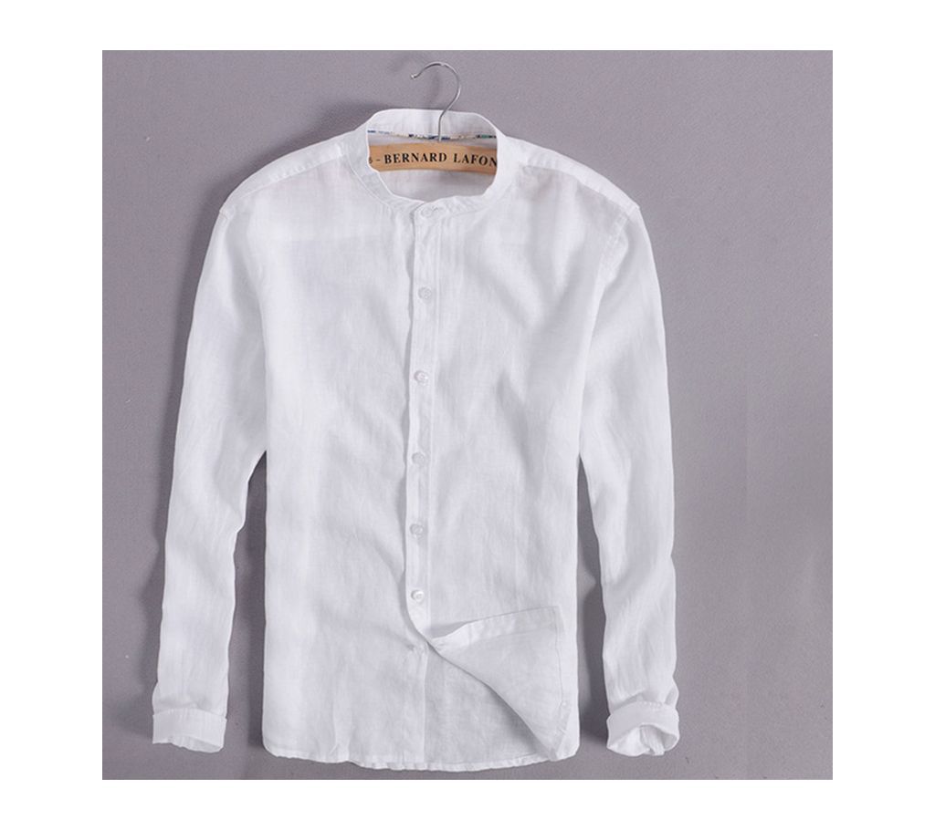White Full Sleeve Casual Shirt