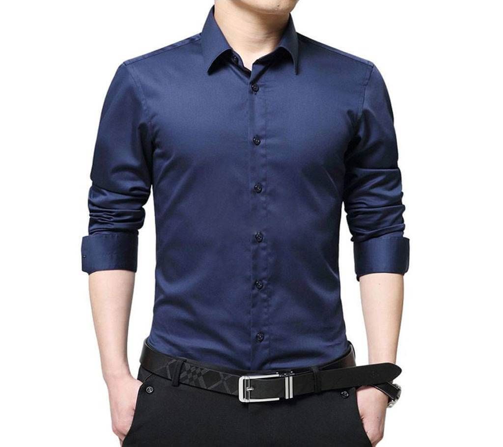 Royal Blue Formal Shirt For Men