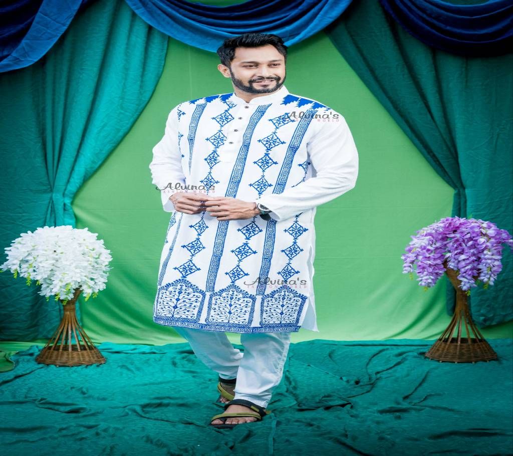 Boishaki Dhupian Silk Panjabi