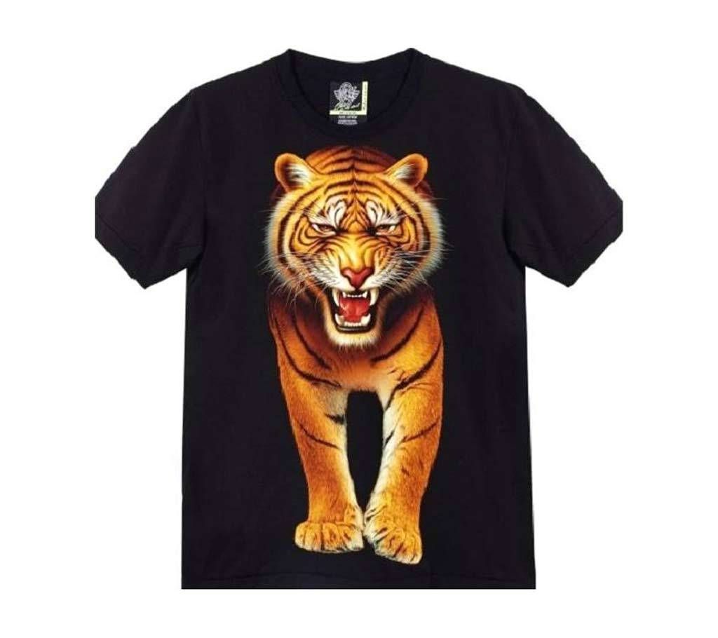 RADIUM FLASH LIGHTING HALF SLEEVES T-SHIRT ON ROARING TIGER