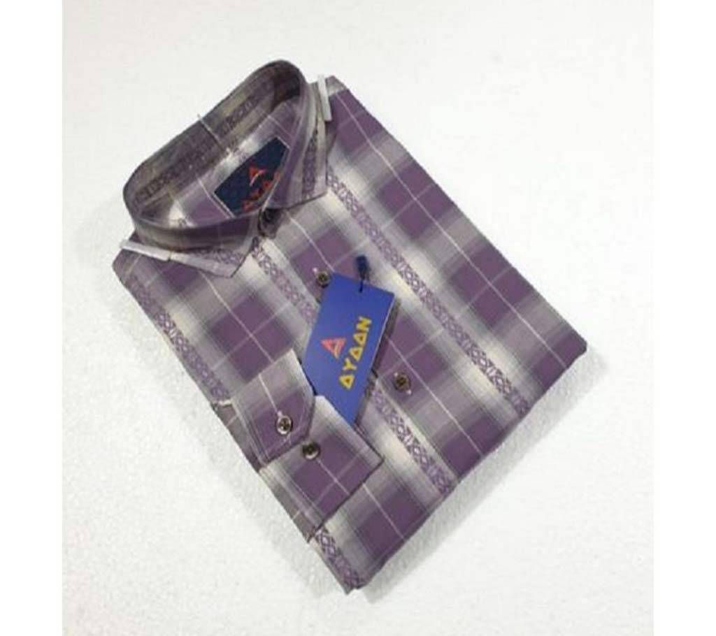 Check Full Sleeve Cotton Shirt For Men