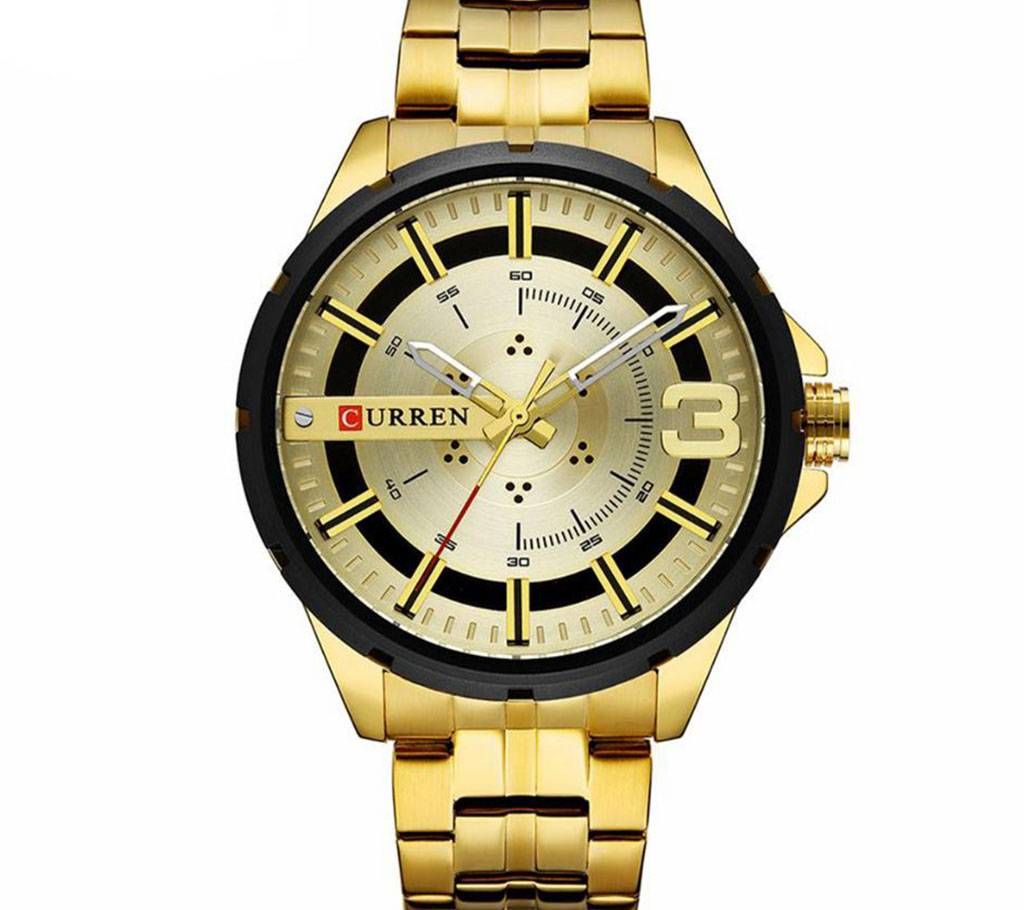 CURREN 8333 GOLDEN WATCH FOR MEN