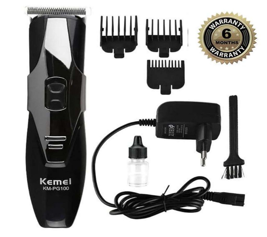 Kemei KM-PG100 Professional Electric Hair Trimmer Rechargeable Shaver Razor Cordless Adjustable Hair Clipper