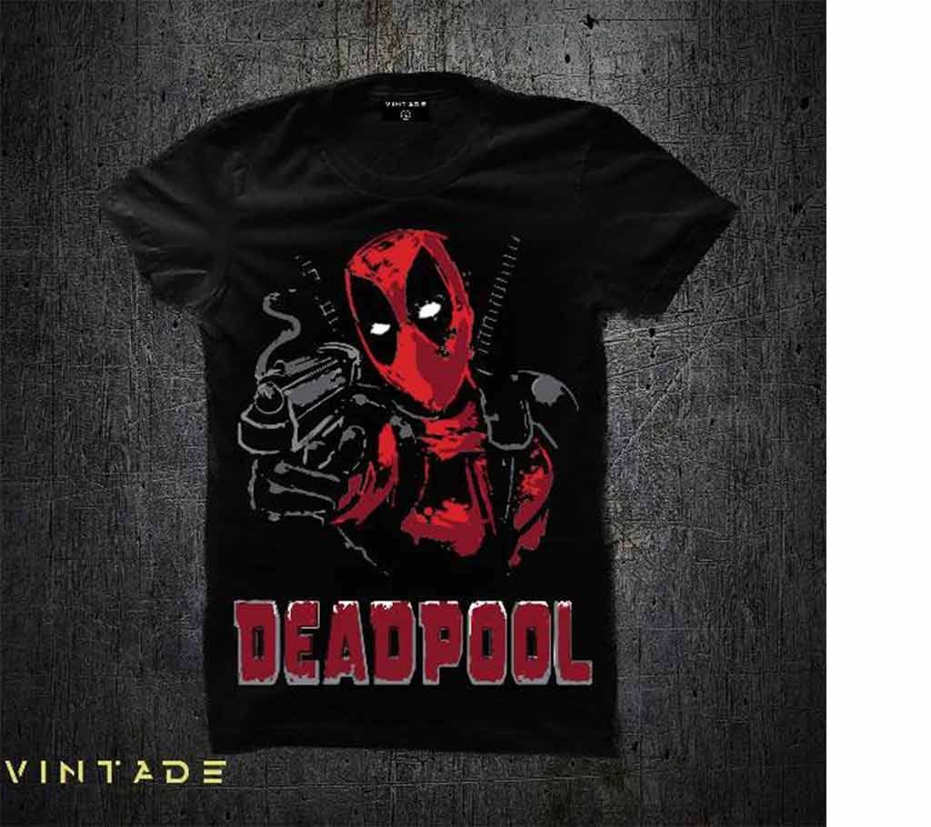 Deadpool mens cotton round neck t shirt 