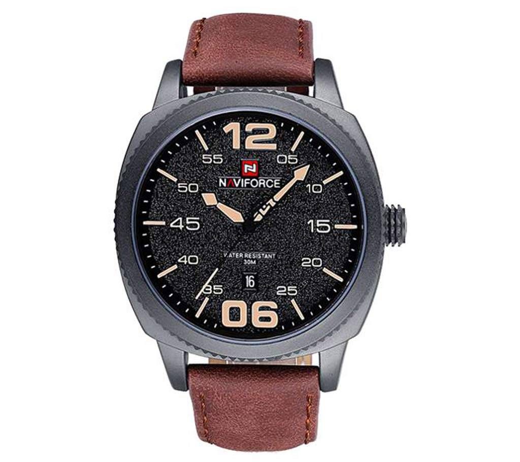 Naviforce Eid Collection NF9127  Quartz Movement Leather Strap watch