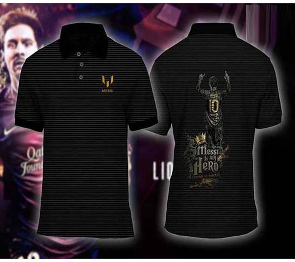 messi is my hero printed t shirt for men 