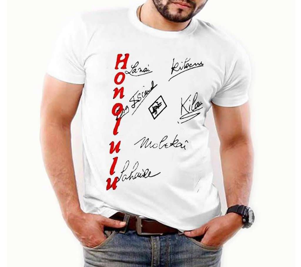Half Sleeve Slim fit Cotton Honolulu T-Shirt