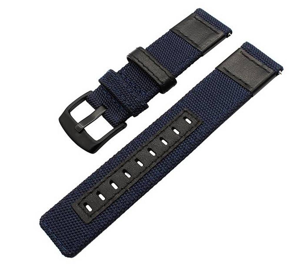 20MM Xiaomi Amazfit Bip Canvas Nylon Strap Navy Blue