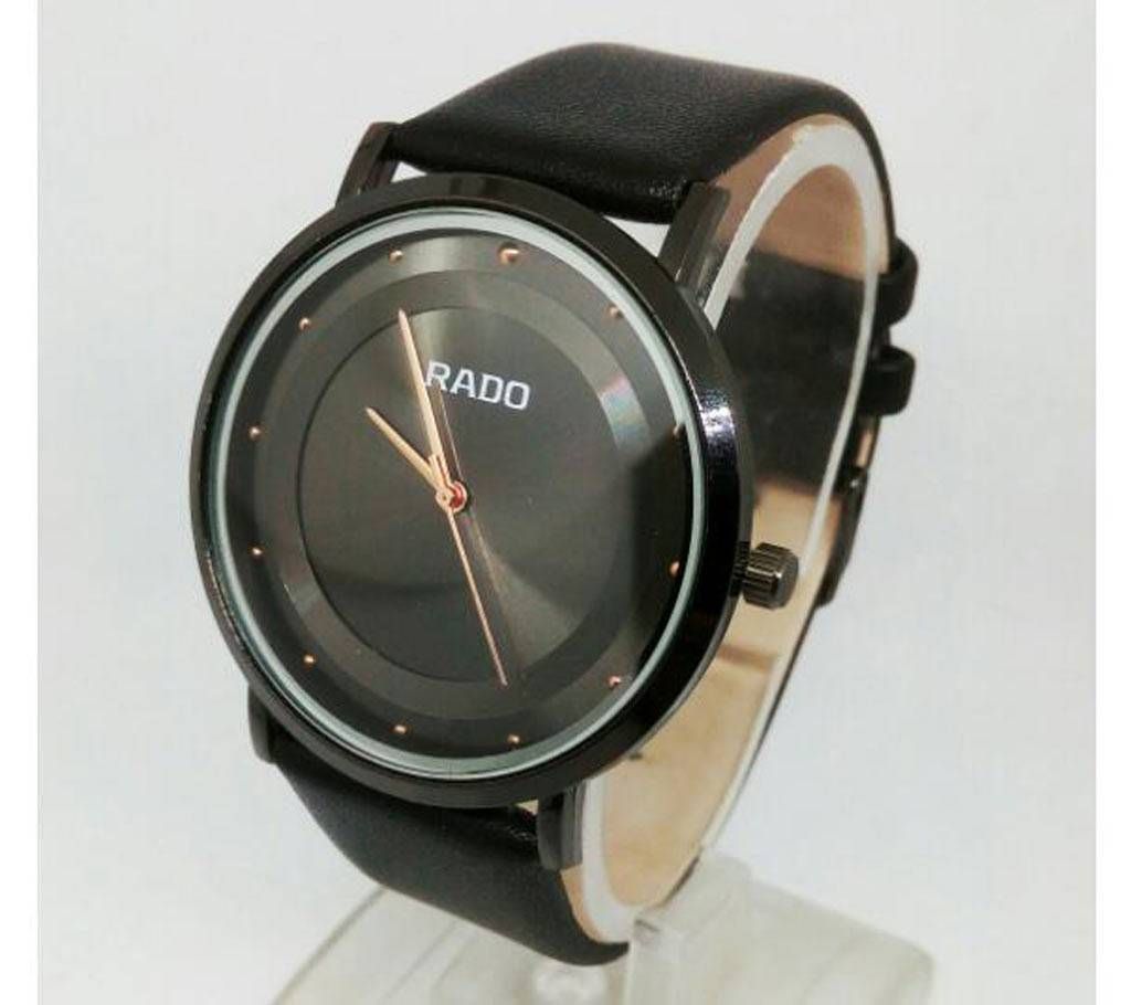 Rado copy soft leather strip watch for men