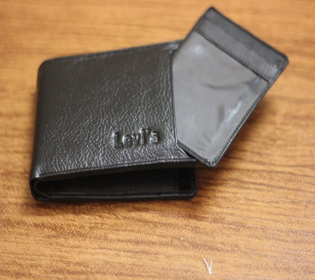 Levis pure leather wallet for men- Black