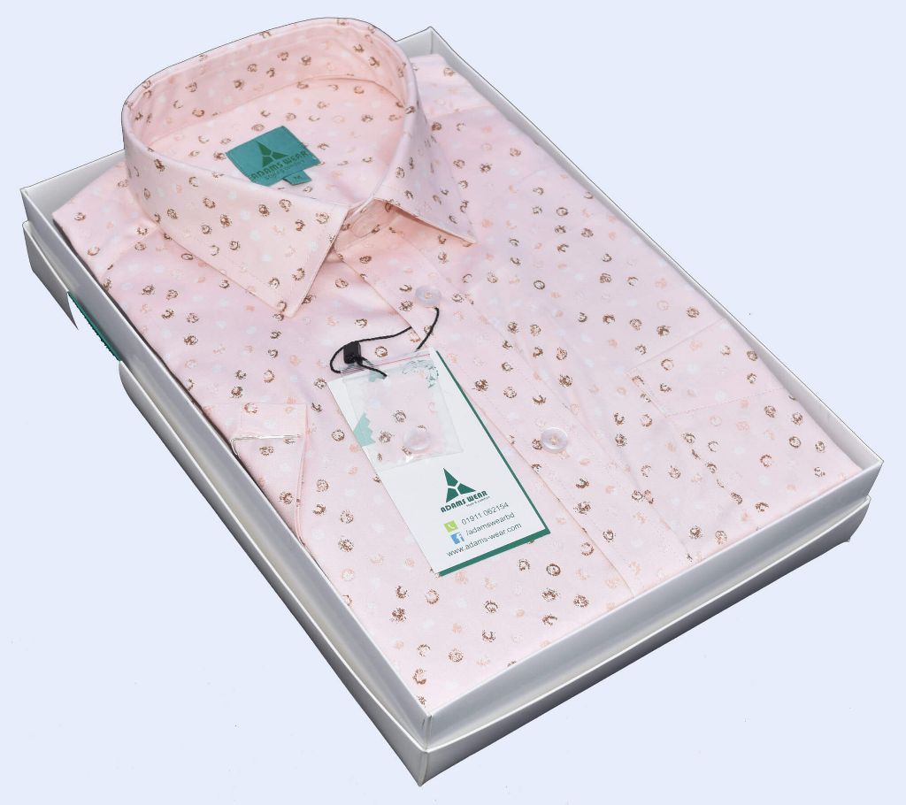 Indian Giza Cotton Printed Half Sleeve  Shirt