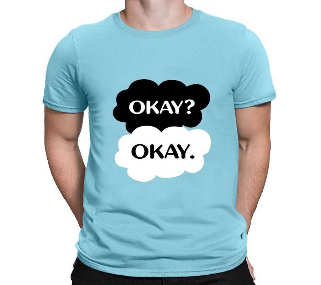 Mens Okay Okay Cotton Round Neck  t-shirt