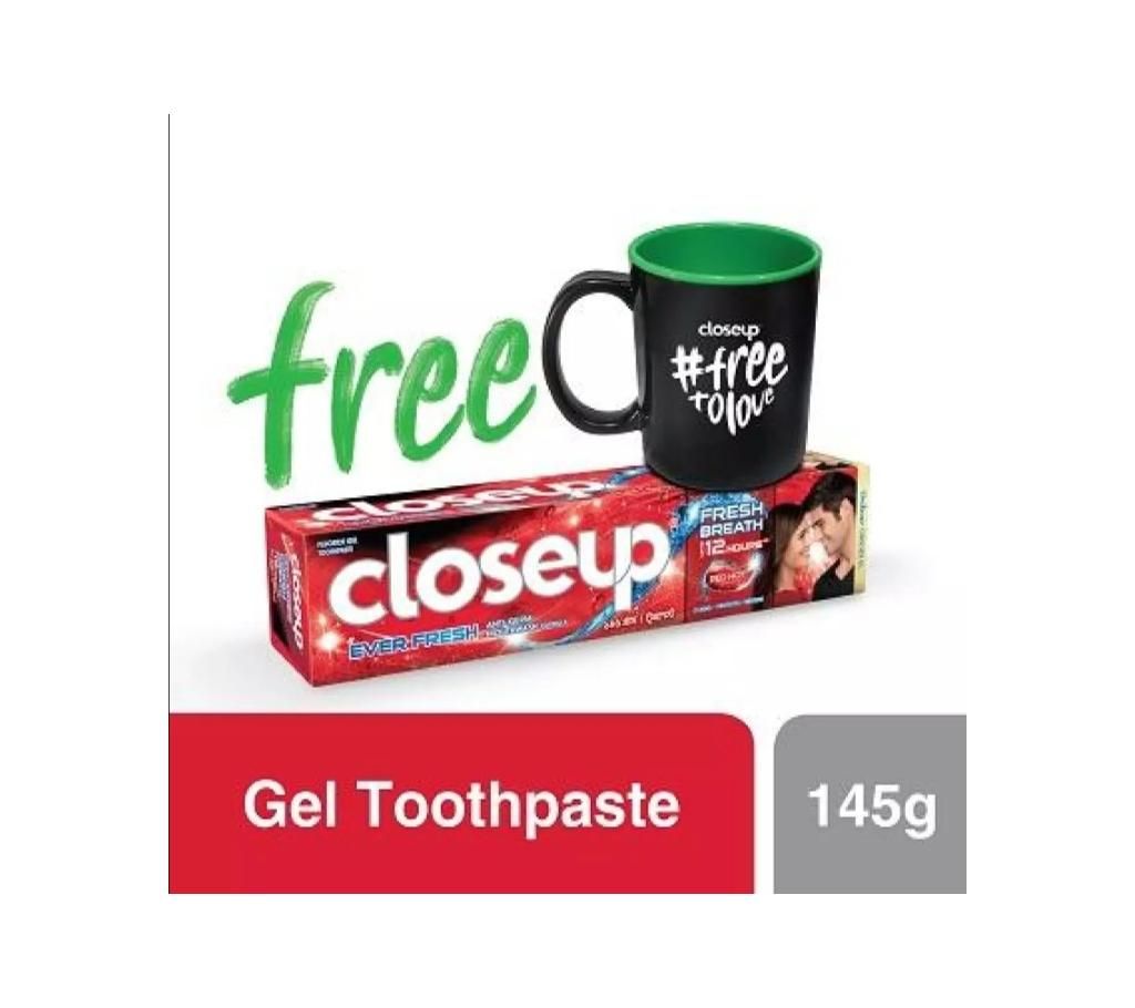 Close up Toothpest Red Hot. With Free Mog