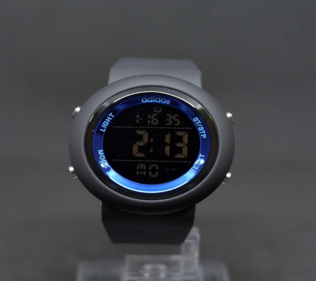 100% WATERPR0F New Elegant Sportty Look Digital Mens Watch With Rubber belt-Black