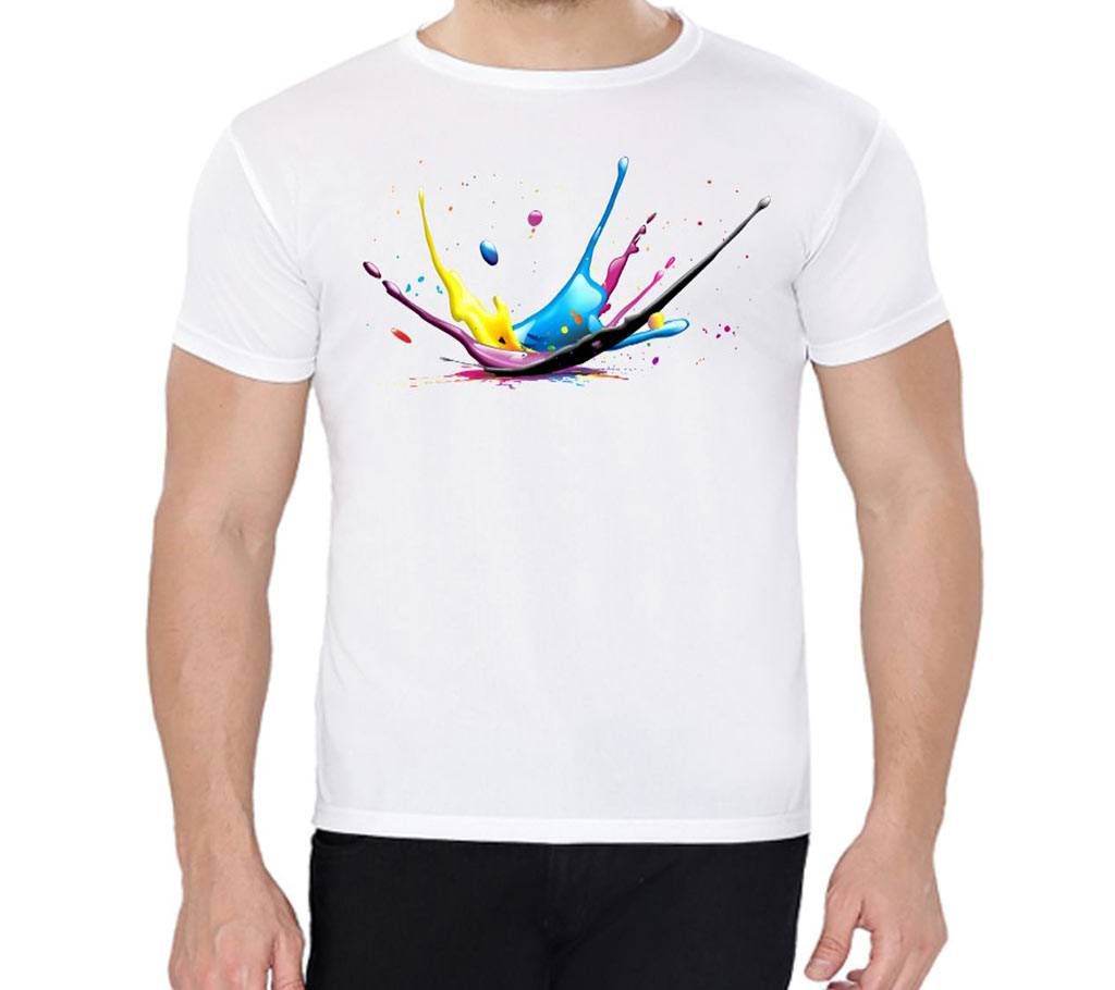 Color Drop - Half Sleeve T-shirt For Men