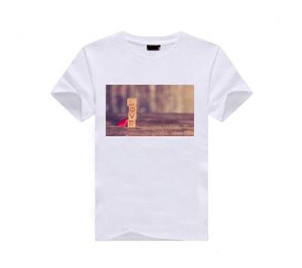 Love Half Sleeve Mens Tshirt 