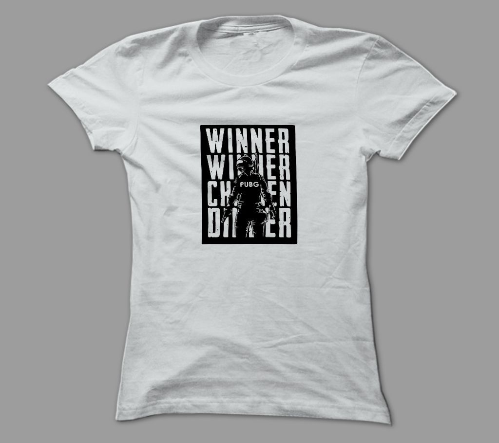 Winner Pubg White Polyester T-Shirt
