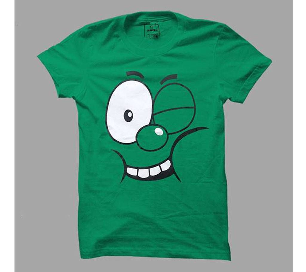Emoticon round neck gents T-shirt 626