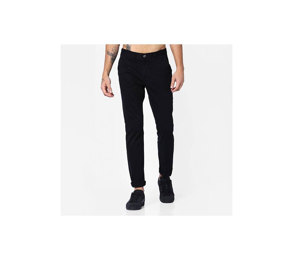 Black Color Slim Fit Chino Pant for Men's (Gavading)