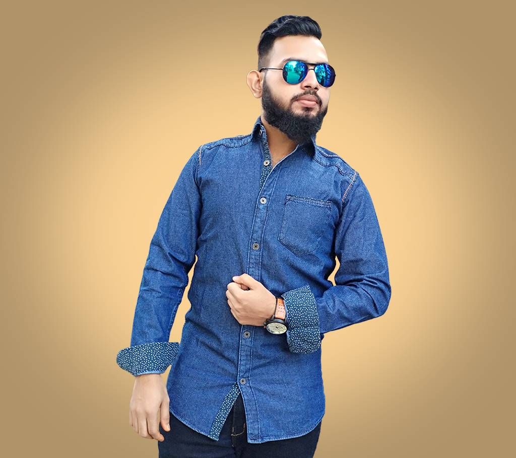 GENTS FULL SLEEVE SOFT-DENIM SHIRT