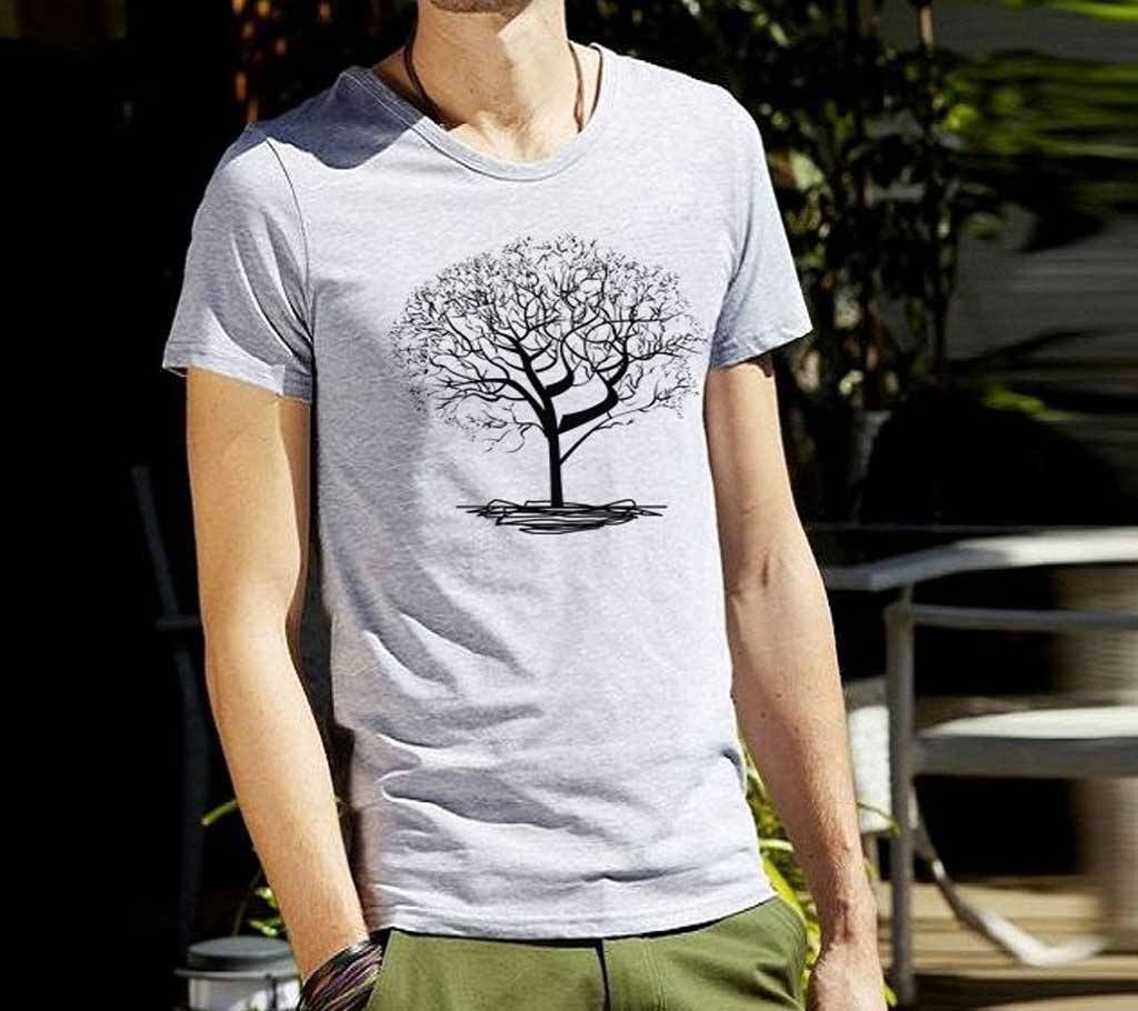 Tree Gents Half Sleeve Cotton T-Shirt