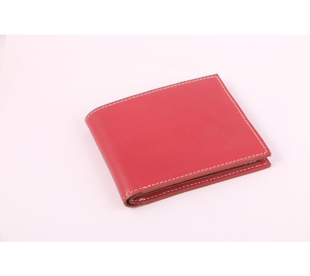 Maroon Leather Bifold Wallet