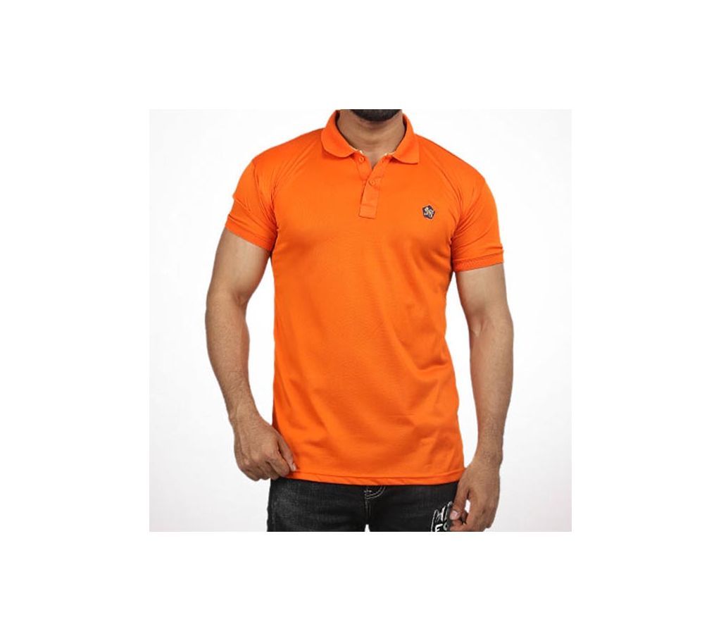 Orange color Polo Shirt for Men