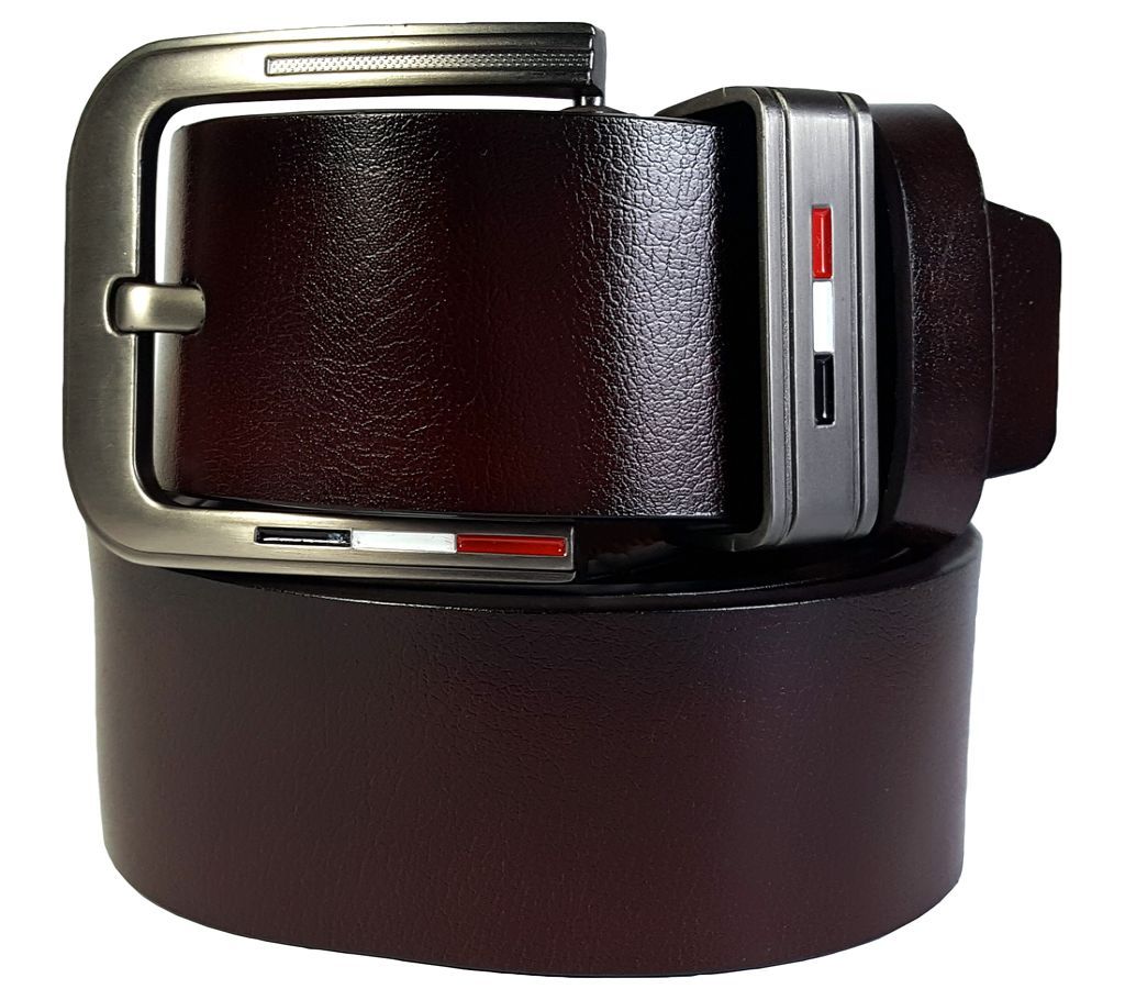 Chocolate Casual and Formal Leather Belt for Men-0379BLT