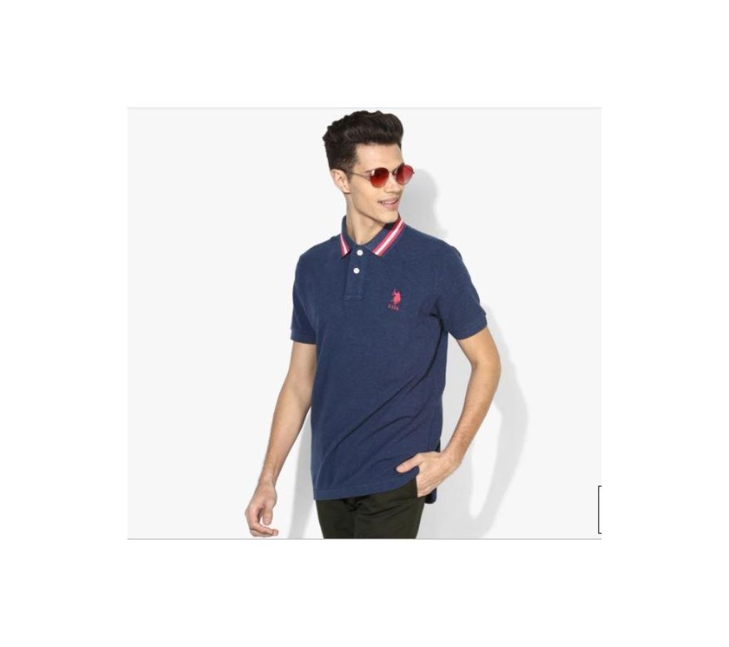 US Polo Assn Navy Blue Fit Polo T Shirt