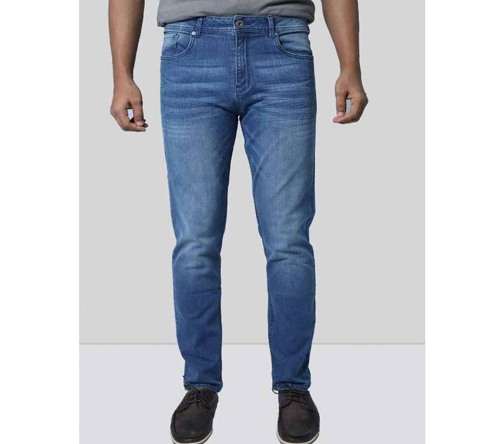 Mens Light Blue Stretch Casual Long Pant 