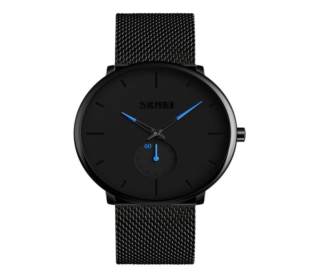 Skemei Stainless Steel Luxury Wrist Watch for Men  Black